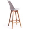 TETCHAIR TULIP BAR (mod. C1014H-1) компл. 4 шт., пластик/экокожа, белый, ножки дерево фото 5