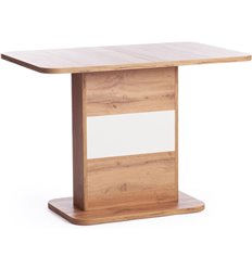 Двухцветный стол TETCHAIR SMART раздвижной ЛДСП, 105-140х68,6х75 см, Дуб вотан/Белый фото 1