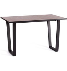 Двухцветный стол TETCHAIR COSTA нераздвижной ЛДСП/HPL/металл, 120х80х75 см, Дуб Вотан/чёрный фото 1