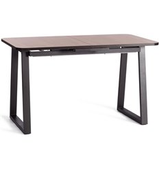 Двухцветный стол TETCHAIR MALTIDO раздвижной ЛДСП/HPL/металл, 130-160х75х75 см, Дуб Вотан/чёрный фото 1