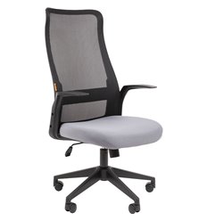 Офисное кресло CHAIRMAN 573 черный/серый, сетка/ткань фото 1