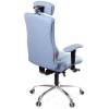 Кресло Kulik-System Elegance Design для оператора, ортопедическое с подголовником, цвет голубой фото 4