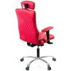 Кресло Kulik-System Elegance Design для оператора, ортопедическое с подголовником, цвет красный фото 4