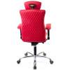 Кресло Kulik-System Elegance Design для оператора, ортопедическое с подголовником, цвет красный фото 5