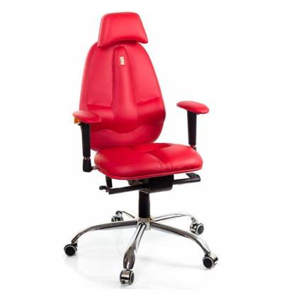 Кресло Kulik System Classic maxi для оператора, ортопедическое, с подголовником, цвет красный