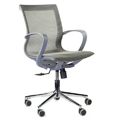 Офисное кресло UTFC М-805 Йота GREY PL TC-02 серый, сетка фото 1