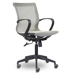 Офисное кресло UTFC М-805 Йота BLACK PL TC-02 серый, сетка фото 1