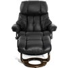 RELAX Lux 7438W Black, кожа, цвет черный/темный орех фото 3