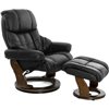 RELAX Lux 7438W Black, кожа, цвет черный/темный орех фото 4