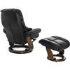 RELAX Lux 7438W Black, кожа, цвет черный/темный орех фото 9