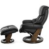 RELAX Lux 7438W Black, кожа, цвет черный/темный орех фото 11