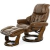 RELAX Lux 7438W Brown, кожа, цвет коричневый/темный орех фото 1