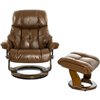 RELAX Lux 7438W Brown, кожа, цвет коричневый/темный орех фото 2