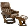 RELAX Lux 7438W Brown, кожа, цвет коричневый/темный орех фото 4