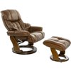 RELAX Lux 7438W Brown, кожа, цвет коричневый/темный орех фото 5