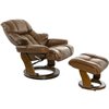 RELAX Lux 7438W Brown, кожа, цвет коричневый/темный орех фото 6