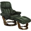 RELAX Lux 7438W Dark Green, кожа, цвет зеленый/темный орех фото 4