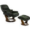 RELAX Lux 7438W Dark Green, кожа, цвет зеленый/темный орех фото 6