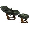 RELAX Lux 7438W Dark Green, кожа, цвет зеленый/темный орех фото 7