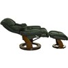 RELAX Lux 7438W Dark Green, кожа, цвет зеленый/темный орех фото 9