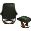 RELAX Lux 7438W Dark Green, кожа, цвет зеленый/темный орех фото 11