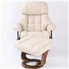 RELAX Lux 7438W Ivory, кожа, цвет кремовый/темный орех фото 1