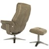 RELAX BOSS 7826A Taupe с пуфом для ног, нубук, цвет бронзовый фото 11