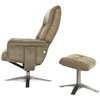 RELAX BOSS 7826A Taupe с пуфом для ног, нубук, цвет бронзовый фото 12