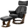 RELAX Piabora NEW 7829 Black, кожа, цвет черный/темный орех фото 1