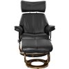 RELAX Piabora NEW 7829 Black, кожа, цвет черный/темный орех фото 3