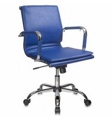 Кресло Бюрократ CH-993-LOW/BLUE для руководителя, цвет синий