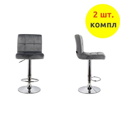 EVERPROF Asti Fabric Grey (компл. 2 шт), ткань, цвет серый, основание хром