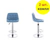 EVERPROF Cooper Fabric Light blue (компл. 2 шт), ткань голубая, основание хром фото 1