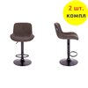 EVERPROF Grace Black Fabric Dark Brown (компл. 2 шт), ткань, цвет темно-коричневый, основание черное фото 1