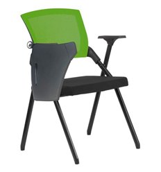 Стул офисный Riva Chair Seat M2001P с пюпитром зеленый/черный, сетка/ткань фото 1