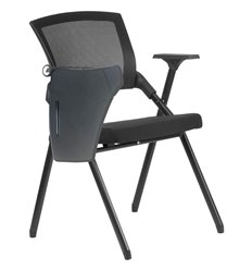 Стул офисный Riva Chair Seat M2001P с пюпитром черный, сетка/ткань фото 1