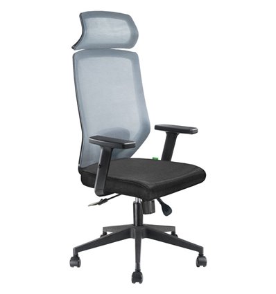 Riva Chair Bronte A755 Luxe серый/черный, спинка сетка