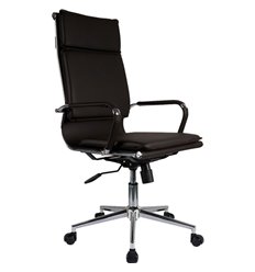 Riva Chair Hugo 6003-1SE черное, хром, экокожа