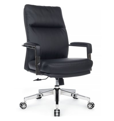 Riva Chair Leon B916 Черный, хром, экокожа