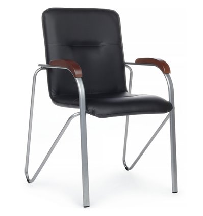 Riva Chair Самба SMB-02 Черный, с деревянными подлокотниками