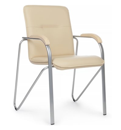 Riva Chair Самба SMB-03 Бежевый, с пластиковыми подлокотниками