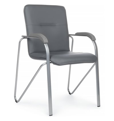 Riva Chair Самба SMB-03 Серый, с пластиковыми подлокотниками