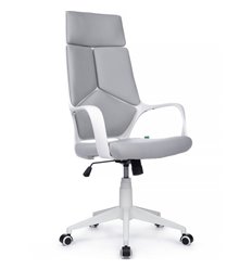 Riva Chair Iq Rv 8989 светло-серое, белый пластик, ткань