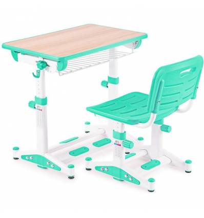 Комплект парта+стул Libao LK-09/GREEN детский, цвет зеленый