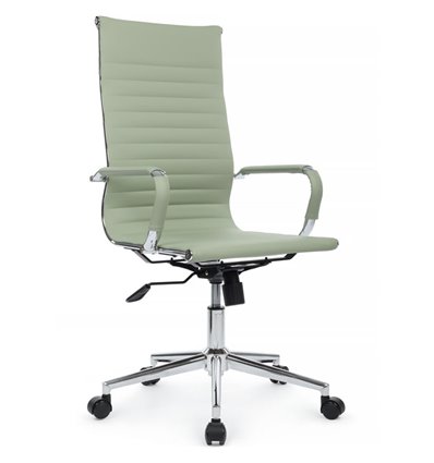 Riva Chair Hugo 6002-1SE зеленое, хром, экокожа