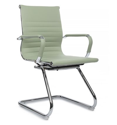 Riva Chair Hugo 6002-3E зеленое, хром, экокожа