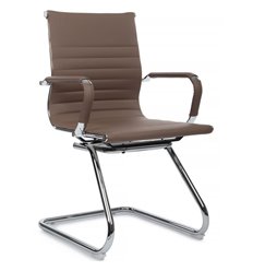 Riva Chair Hugo 6002-3E коричневое, хром, экокожа