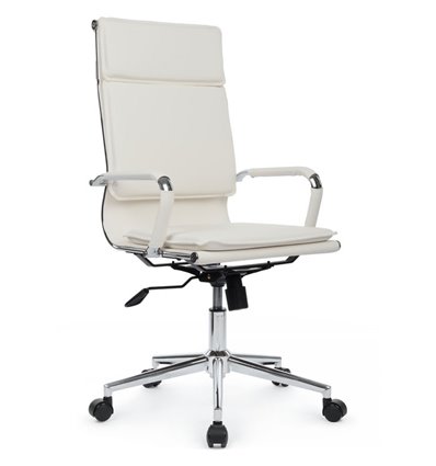 Riva Chair Hugo 6003-1SE белое, хром, экокожа