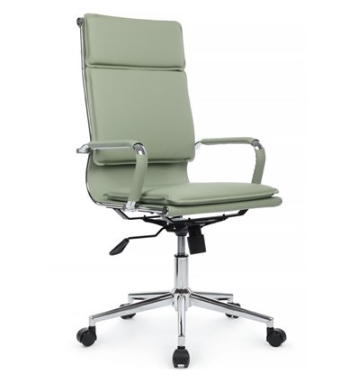 Riva Chair Hugo 6003-1SE зеленое, хром, экокожа