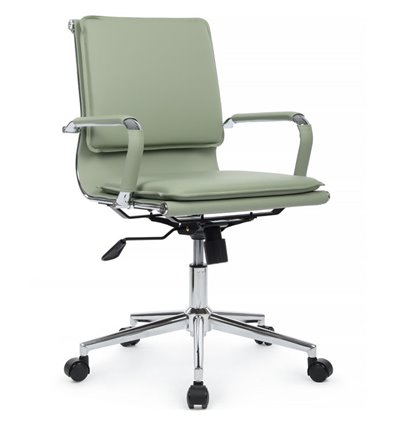 Riva Chair Hugo 6003-2SE зеленое, хром, экокожа